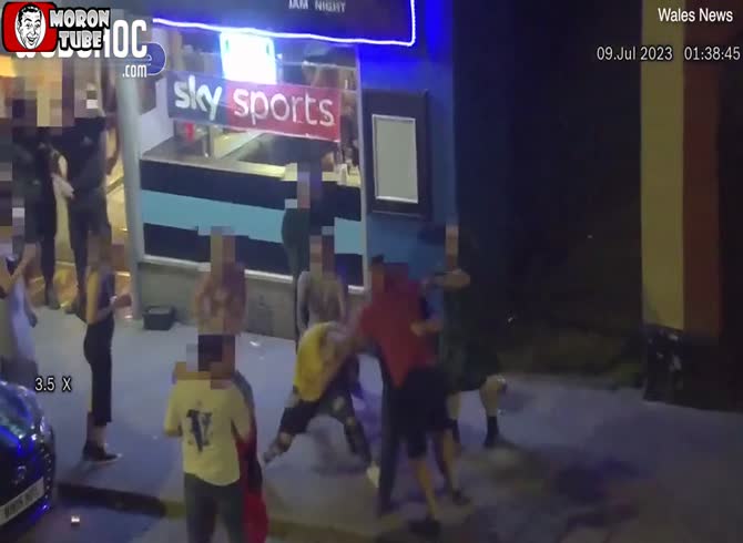 Video :A drunken father was brutally assaulted in Maesteg and given a three-year jail sentence